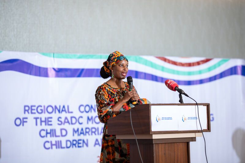 Photo from the SADC Model Law Convening of someone speaking